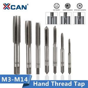 XCAN 핸드 탭 HSS 메트릭 스트레이트 플루트 나사 드릴 비트 오른손 탭 M3 M4 M5 M6 M7 M8 M10 1 개