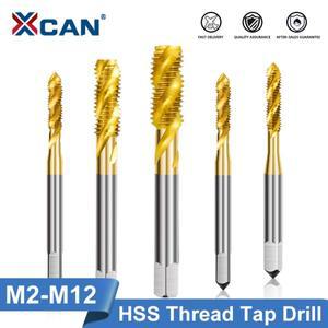 XCAN HSS 6542 나사 탭 미터 드릴 비트 나선형 플루트 오른손 기계 플매트 카펫 러그 M2 M3 M4 M5 M6 M8 M1
