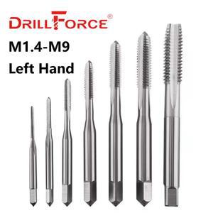 Driforce-왼손 나사 기계 탭 드릴 비트 HSS 스트레이트 플루트 미터법 크기 M1.4 M2 M2.5 M3 M4 M5 M6 M7 M