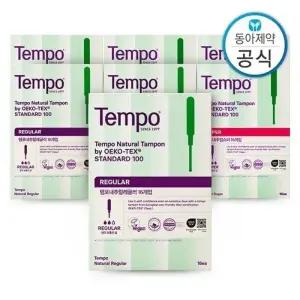 템포 내추럴 탐폰 레귤러 16P 3개 + 슈퍼 16P 4개