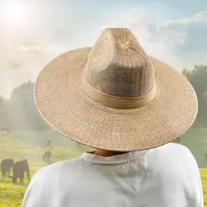 넓은 챙 작업 모자 일터 농사 햇빛