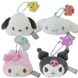 얼굴 캐릭터 인형 가방 고리 포챠코 시나모롤 마이멜로디 백참 악세사리