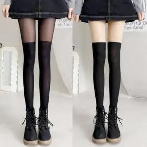 투톤 컬러 착시 골프용 여성 스타킹 3가지 색상