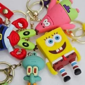 스폰지밥 뚱이 캐릭터 피규어 스트랩 4컬러