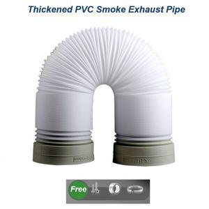 PVC 연기 배기 파이프  두꺼운 세미 플렉시블 환기 주방 공장 홀텔용  Φ100-180mm