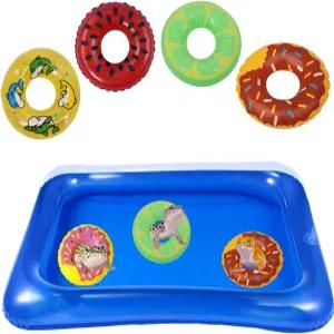 도마뱀 목욕 풀 칼라 링 세트 - 레오파드 게코 양서류 서식지 액세서리 그루밍 용품을 위한 풍선 파충류