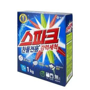 애경스파크 일반드럼겸용세제 1kg 카톤 지함박스 - O