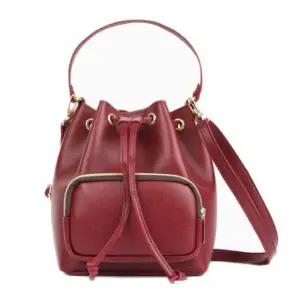 여자 숄더백 캐주얼 가방 크로스백 버킷타입 와인
