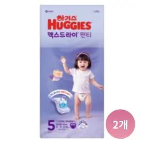 맥스드라이 여아용 5단계 팬티 44매X2팩