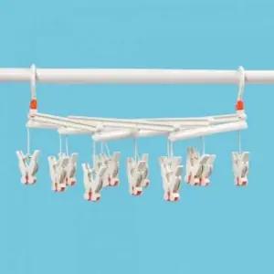 자바라 빨래집게 건조대(14p)/ 접이식 속옷건조대