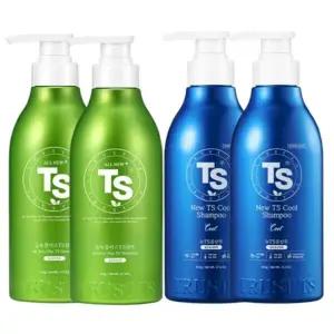 [온누리상품][TS] 올뉴 플러스TS샴푸 탈모증상완화 500g 2개+뉴TS쿨샴푸 탈모증상완화 500g 2개
