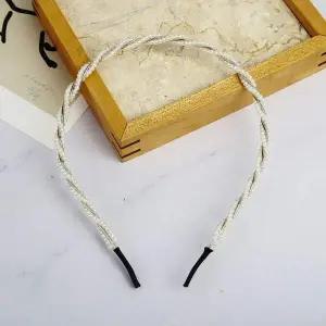 스파이럴 진주 펄 헤어밴드 머리띠