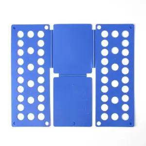 세탁잡화 초간단 옷접기 폴더(블루) 빨래 개기 정리판