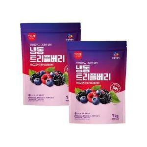 이츠웰 냉동트리플베리(3종혼합_블루베리+블랙베리+라즈베리 1Kg/EA)x2개