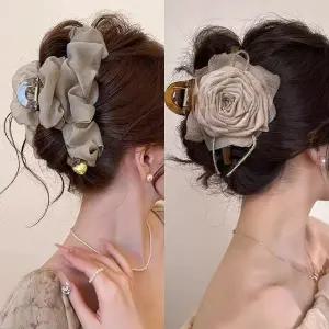 볼륨업 브라운 헤어 집게핀 2종