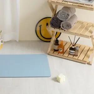 미끄럼방지매트 규조토 매트 40 x 60 블루 화장실매트