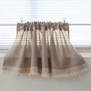 주방창문커튼 미니커텐 부엌창문커튼 로스팅 태슬 바란스 미니커튼