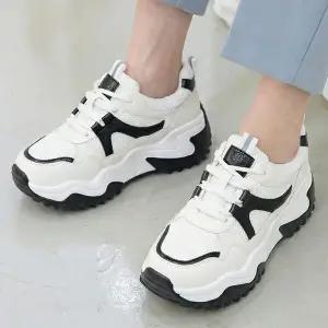 더힐슈즈 메쉬 키높이 여성여자 운동화 슬립온 스니커즈 6cm sjpe-P557