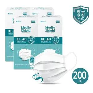 [메디쉴드] KF-AD 비말차단 데일리 마스크 200매(5매x40개입)