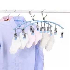 [알티피아]TBZ 빨래집게형 블루 양말 속옷 건조대(6p) 다용도집게