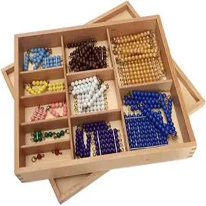 엘리트 몬테소리 컬러 비드 체인 스퀘어