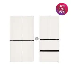 LG 디오스 오브제컬렉션 매직스페이스 냉장고+LG 디오스 김치톡톡 (T875MEE111 + Z408MEEF23)