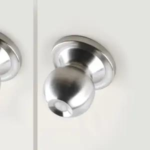 원통형 방화문손잡이 9003SS 스텐 (먹통공정)