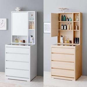 [호두데코]스마트 600 아일랜드 서랍형 화장대(수납거울장)/전신거울