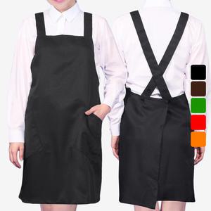 AE26  앞치마 찍찍이 업소용 주방 홀서빙 한식 치마 미용실