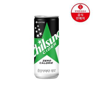 [롯데칠성][본사직영] 롯데 칠성사이다 제로 250ml x 30캔