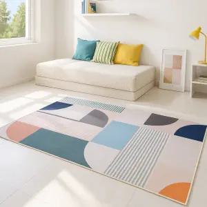 홈메이드 북유럽 단모 러그 먼지없는 거실 카페트 대형 거실러그 8번