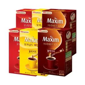 맥심 커피만(블랙) 100T+100T 모카/오리지날/아라비카