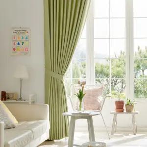 겐트 프리미엄 아일렛 암막커튼 중형+커튼봉세트 거실커튼