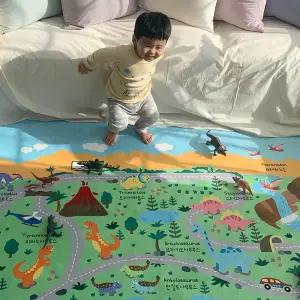 [한스갤러리]공룡섬 유아 키즈 아이방 러그 150x200cm