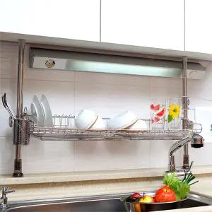 센스 기둥식800 1단 식기건조대 씽크대선반 주방선반