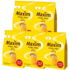 동서 맥심 모카골드 마일드 1kg X 5개 자판기용 커피믹스