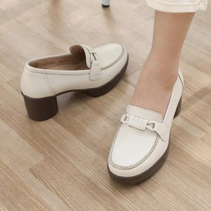 제이슈 지쎄수제화 천연양가죽 젤린 가보시 펌프스 6cm