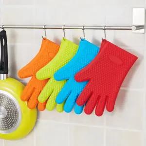 손가락 뜨거울때 잡는 장갑 실리콘 뜨거운거 만능 내열 오븐 피자 오븐용 가정용 제과제빵 냄비 손잡이