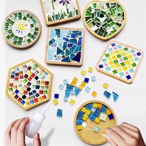 티코스터 만들기 컵받침DIY 우드 타일 컵받침대  키트