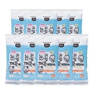 에티펫 눈 귀 입 깨끗 도톰한 티슈 40매 x 10개