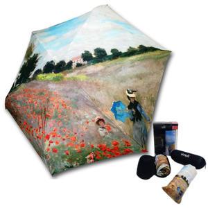 5단 우양산 미니 모네 양귀비 명화 우블리 우산 양산 겸용 선물 경량 휴대용 수동 헬로레인캣츠