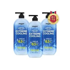 온더바디 오가니스트 익스트림 쿨링 바디워시 900g 3개