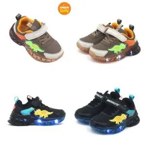 [토박스](강남점) 신상  다이노솔즈  반짝반짝 빛나는 운동화 트리케라 에어 와이 LED운동화