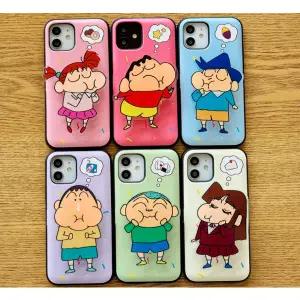 갤럭시 S26 S25 S24 S23 S22 S21 울트라 플러스 카드수납 케이스 + 그립 톡홀더 세트 짱구 냠냠