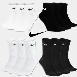 나이키 양말 3켤레  에브리데이 쿠션 에센셜 크루 앵클 삭스 화이트 블랙 단목 중목 장목 스포츠 SX7664 SX7667 DX5025 정품