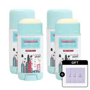 은율 나이트뷰 뽀송 선스틱 15g 2개입 x 2개+[마스크팩 3매증정]