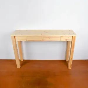 디자인엔씨 원목화장대얇은테이블화장대 WF383 디자인엔씨