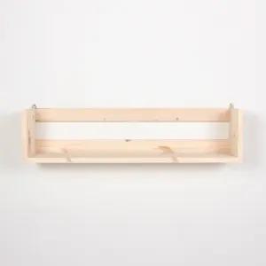 디자인엔씨 원목일자북선반 WF24 디자인엔씨