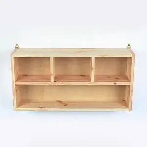 디자인엔씨 원목4칸2단직사각B선반 WF449 디자인엔씨