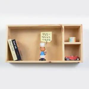 디자인엔씨 원목3칸2단직사각D선반 WF450 디자인엔씨